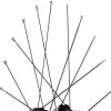 Mavic Spokes 298mm for Aksium Rear Wheels - Drive Side (10 Pieces) - 10845001 - black