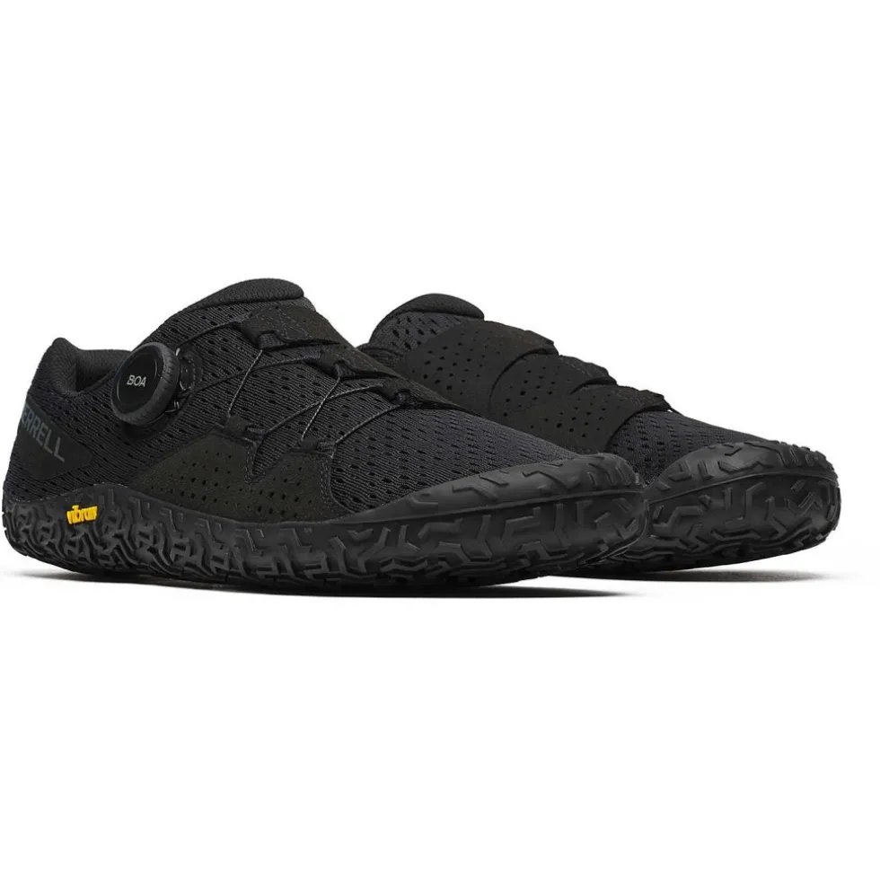 Merrell Vapor Glove 6 BOA Barefoot Schoenen Heren - zwart