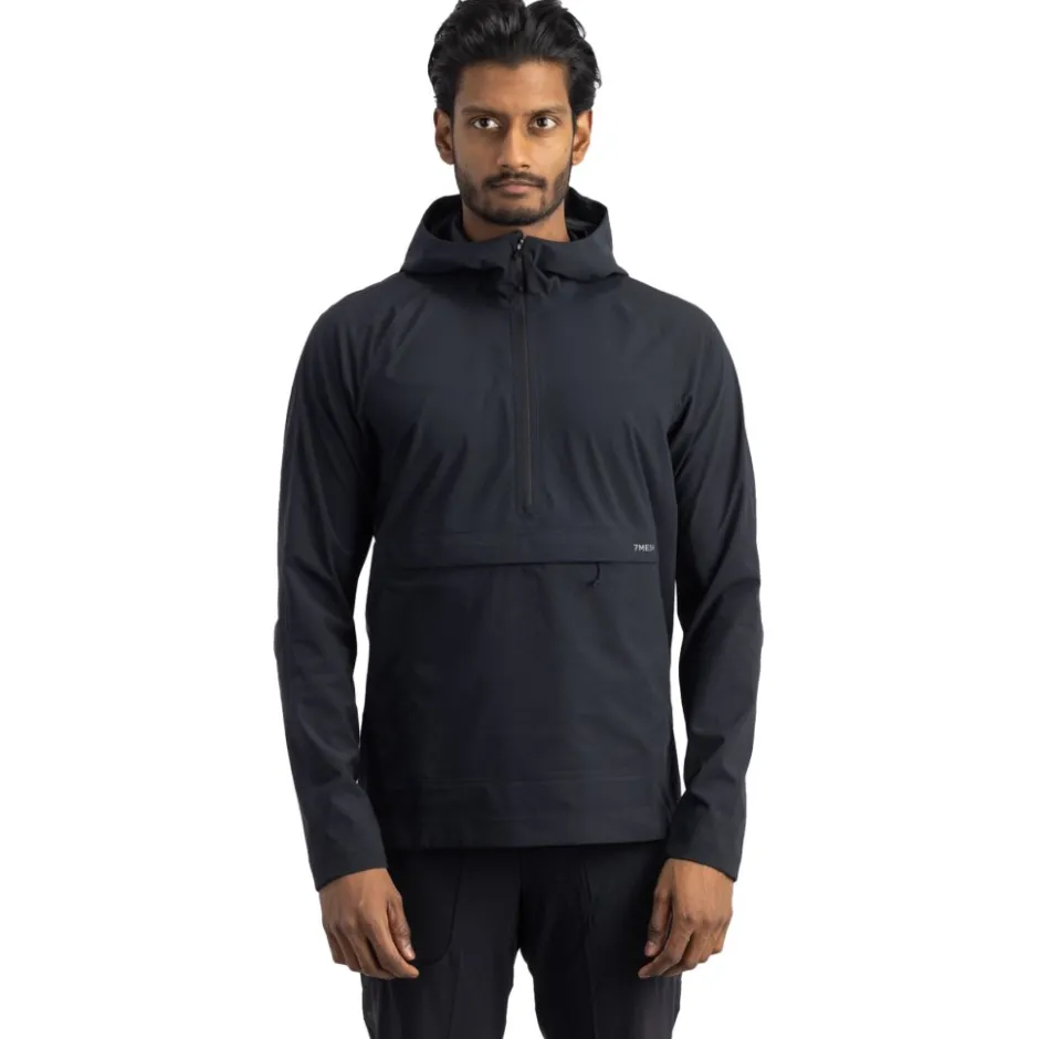 Regenjassen|Mtb-Jacks < 7Mesh Cache Anorak Heren - Zwart