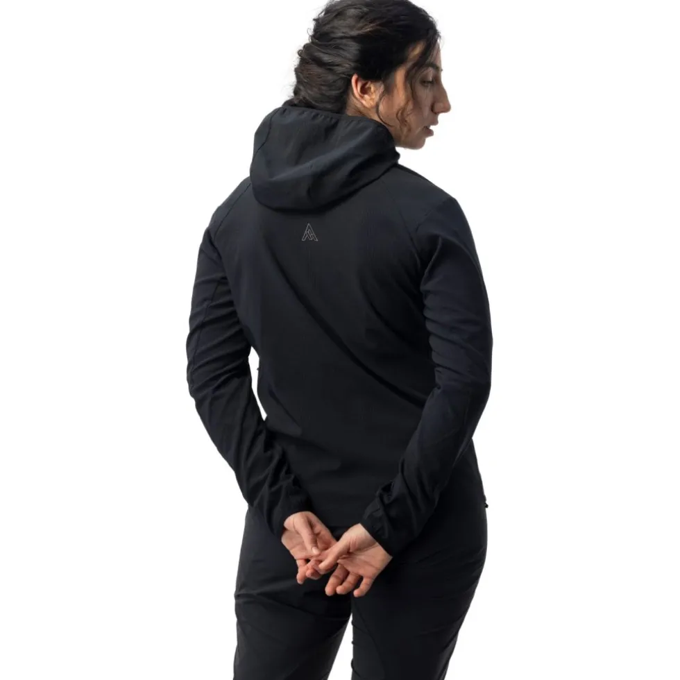 7mesh Spruce Jas met Capuchon Dames - Zwart