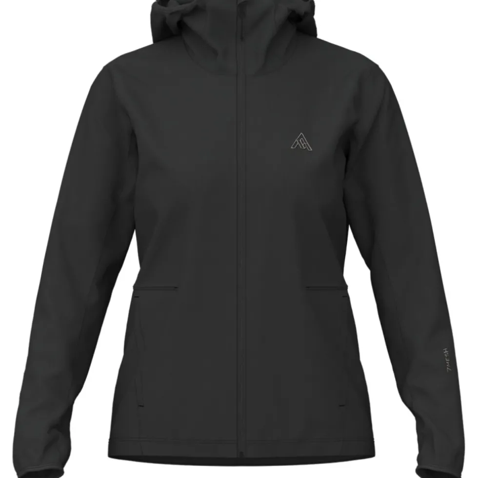 7mesh Spruce Jas met Capuchon Dames - Zwart