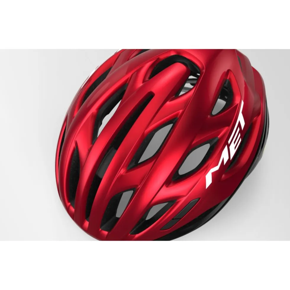 MET Estro MIPS Fietshelm - black/lime yellow metallic glossy