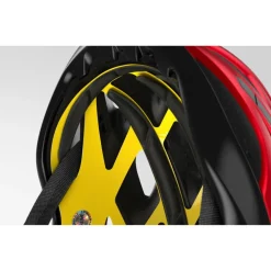 MET Estro MIPS Fietshelm - black/lime yellow metallic glossy