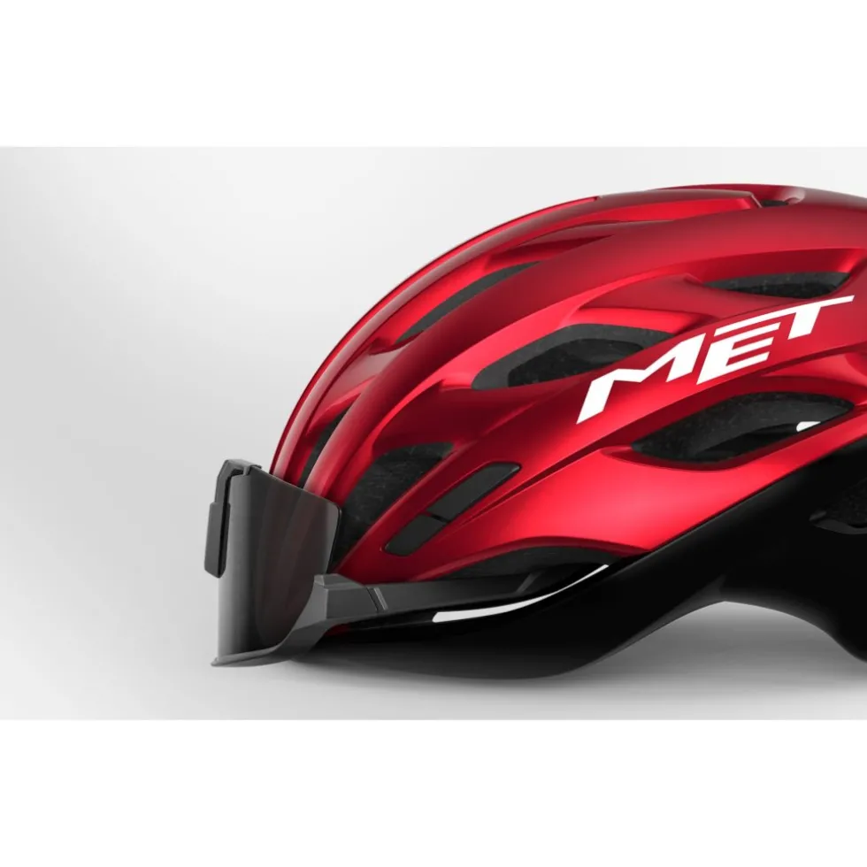 MET Estro MIPS Fietshelm - black/lime yellow metallic glossy