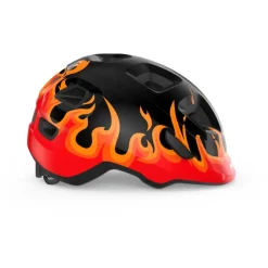 Helmen Kinderen < MET Hooray Kinder-Fiethelm - black flame gloy