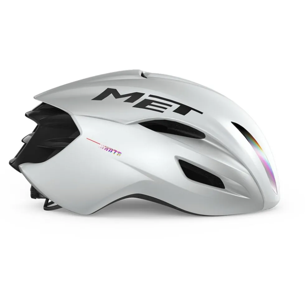 MET Manta MIPS Fietshelm - White Holographic Glossy
