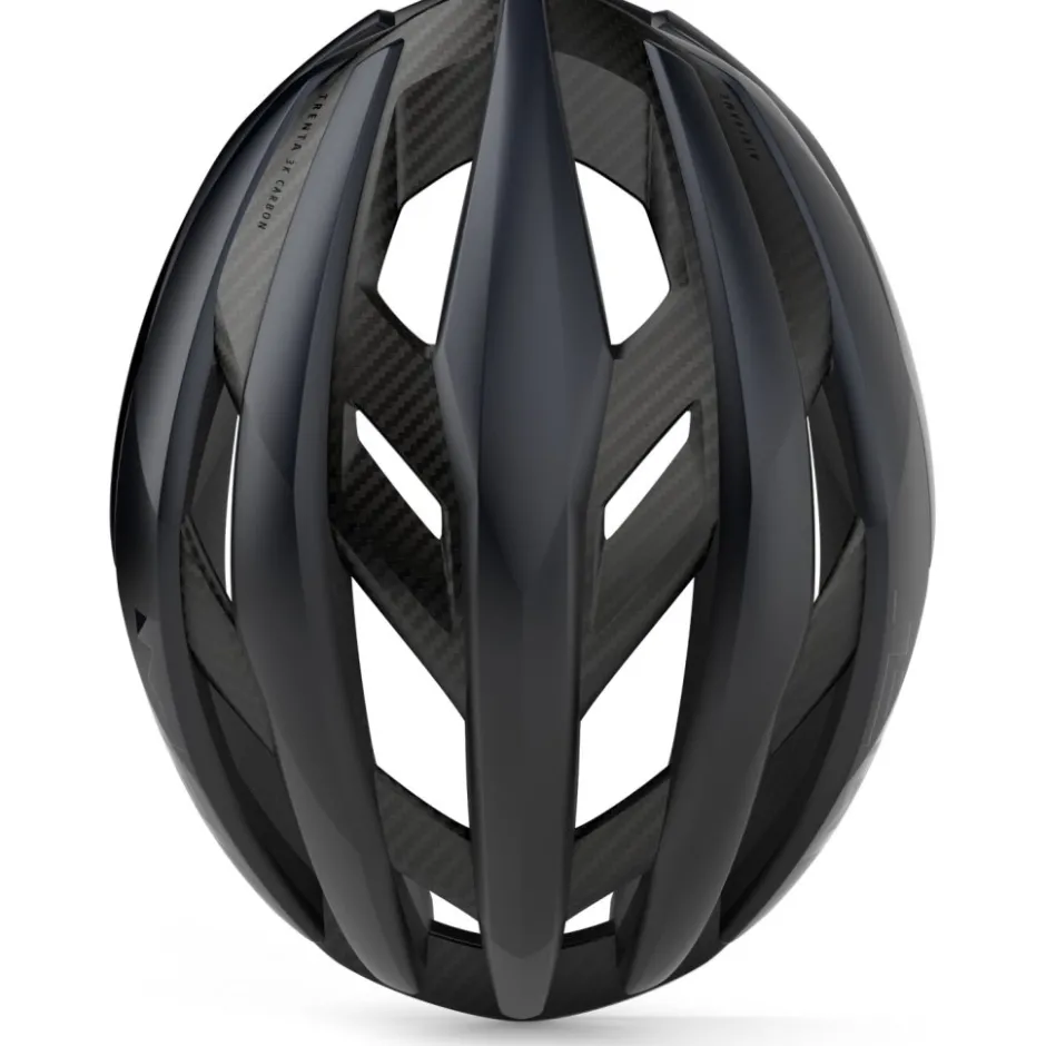 Racefietshelmen|Gravelhelmen < MET Trenta 3K Carbon Fiethe - Back/att