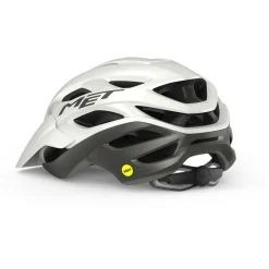 Gravelhelmen < MET Veleno MIP Hel - white/gray matt