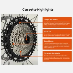 E-Bike Aandrijving|Cassettes < microSHIFT Advent MX Cassette - G-Series | 11-voudig - HG | 11-50 Tanden | CS-EG116