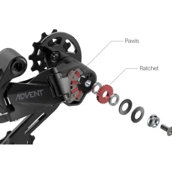 microSHIFT ADVENT RD-M6195 Rear Derailleur - 1x9-speed - super short