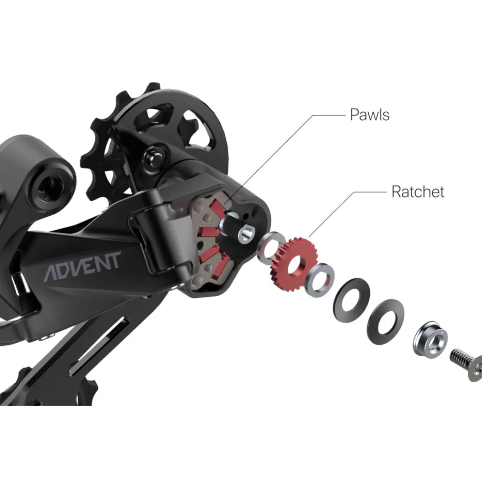 microSHIFT ADVENT RD-M6195 Rear Derailleur - 1x9-speed - super short
