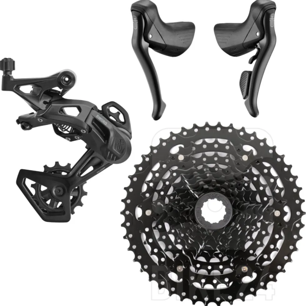 microSHIFT SWORD BLACK Upgrade Kit - Road | Medium | 1x9 Voudig
