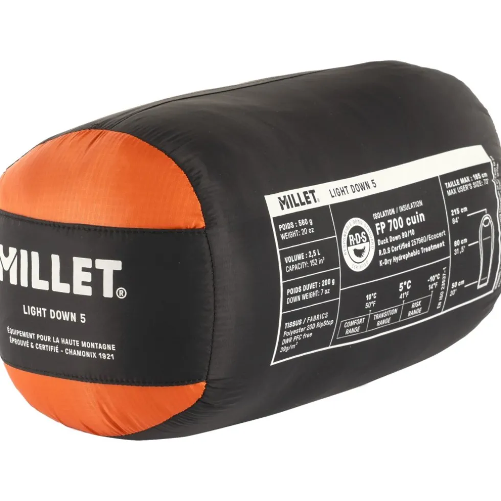 Millet Light Down 5°C Slaapzak - Vermillon