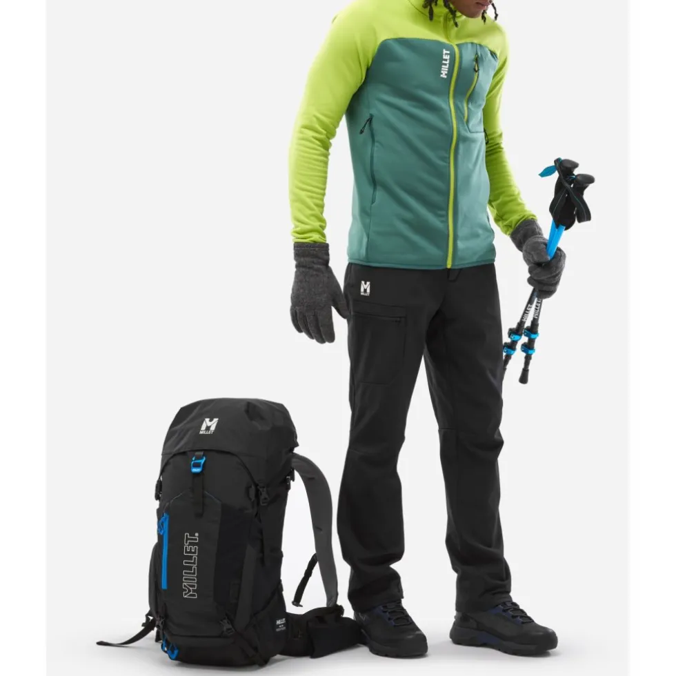 Millet Seneca Fleece Jas Heren - Macaw Green/Bottle