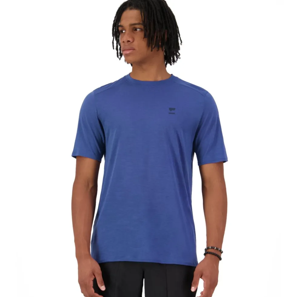 Mons Royale Aero Ultralight Merino T-shirt voor heren - prussian