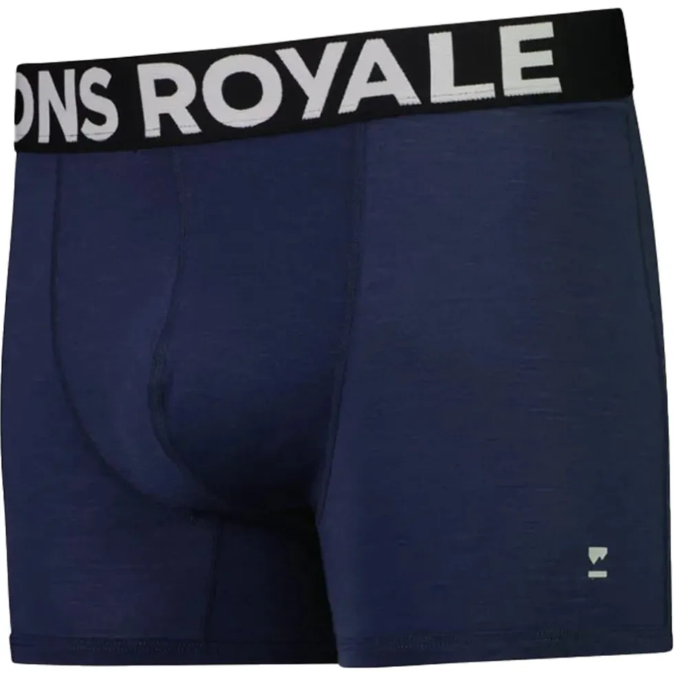 Mons Royale Hold 'em Shorty Merino Boxershort Heren - midnight