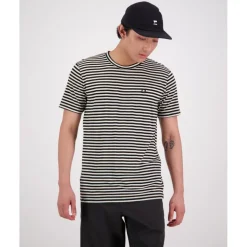 Mons Royale Icon Merino Classic T-Shirt Heren - mr stripe