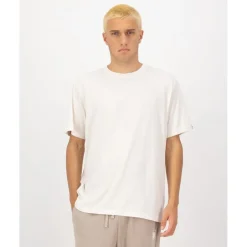 T-Shirts & Tops < Mons Royale Yonder erino Organic Cotton T-hirt Heren - vintage white
