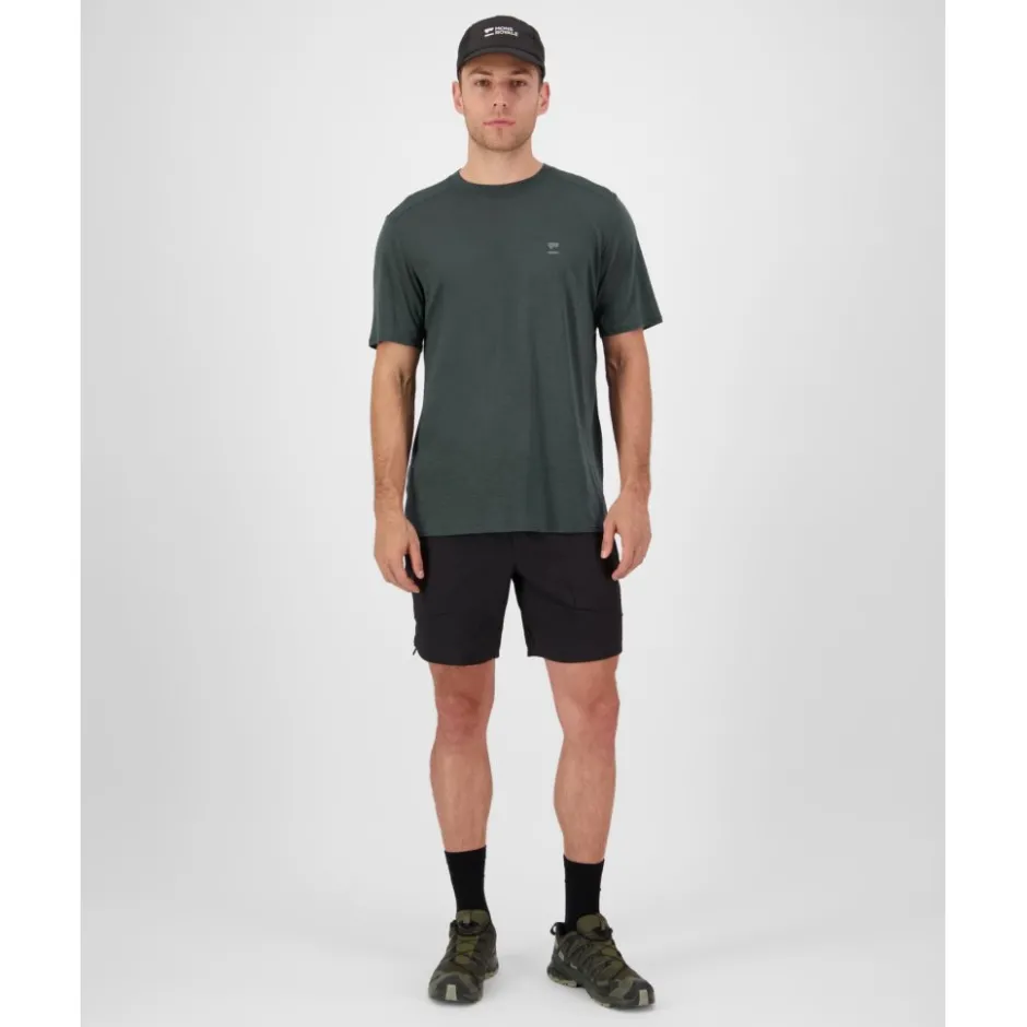 T-Shirts En Tops < Mons Royale Aero Utraight erino T-hirt voor heren - dark cypre