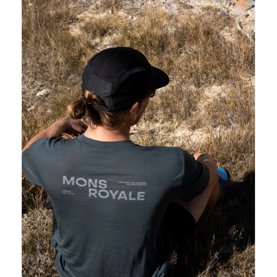 T-Shirts En Tops < Mons Royale Aero Utraight erino T-hirt voor heren - dark cypre
