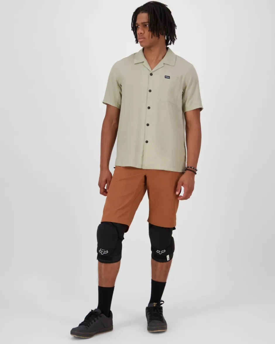 Mtb-Shirts < Mons Royale Breezer erino Herenoverhed et korte ouwen - dried eucayptu
