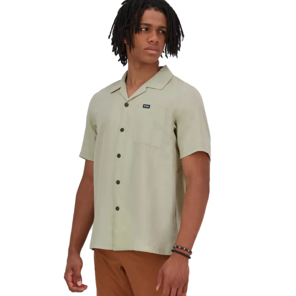 Mtb-Shirts < Mons Royale Breezer erino Herenoverhed et korte ouwen - dried eucayptu