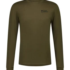 Mons Royale Cascade Merino Hemd met Lange Mouwen Heren - dark olive