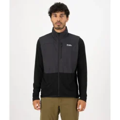 Mons Royale Diversion Merino Windvest Heren - zwart