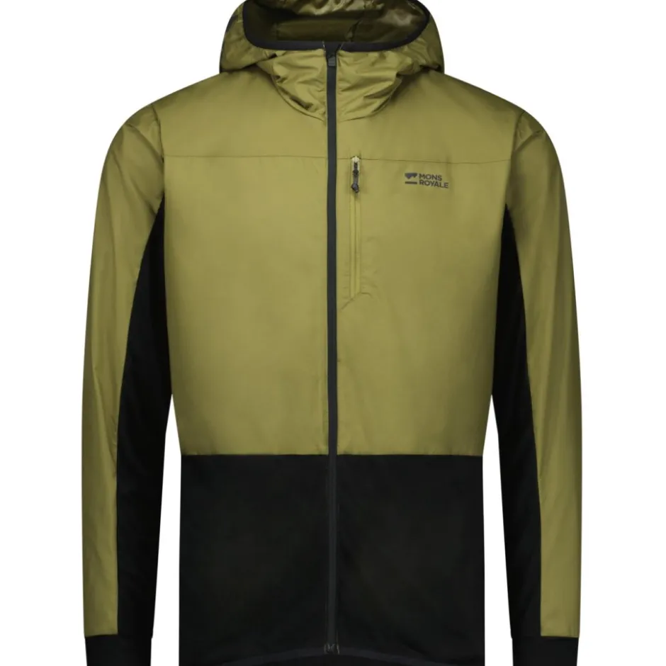 Windjacks|Mtb-Jacks < Mons Royale Diverion erino Windja Heren - fern / zwart
