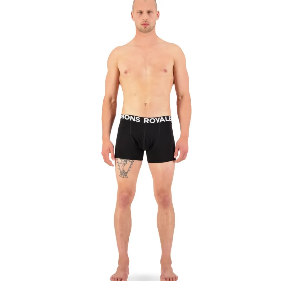 Mons Royale Hold 'em Shorty Boxershort Heren - zwart