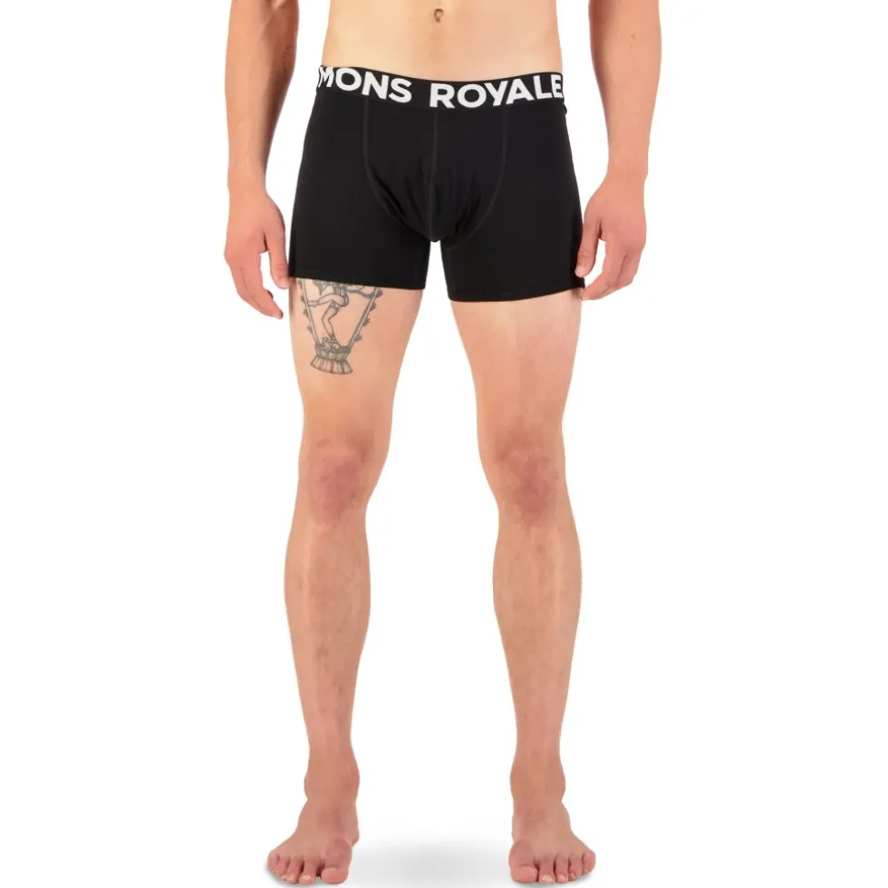 Mons Royale Hold 'em Shorty Boxershort Heren - zwart
