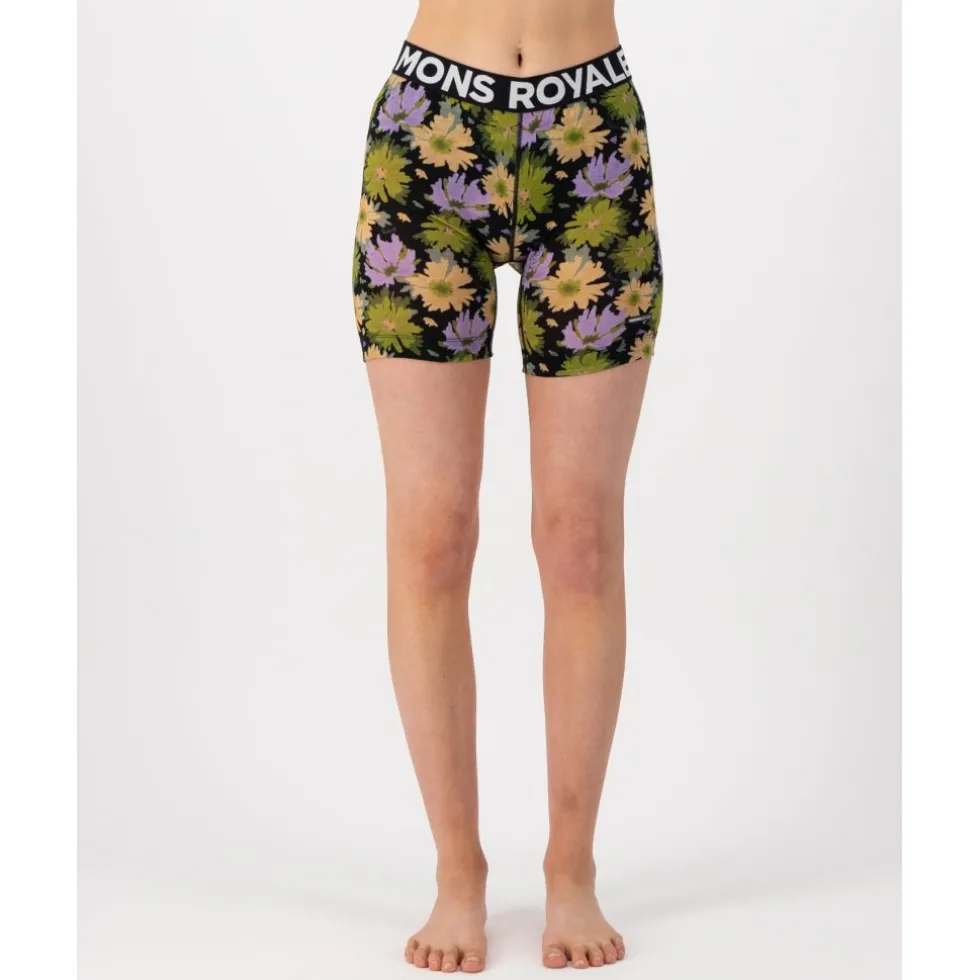 Mons Royale Low Pro Merino Ondershort Dames - alpine bloom