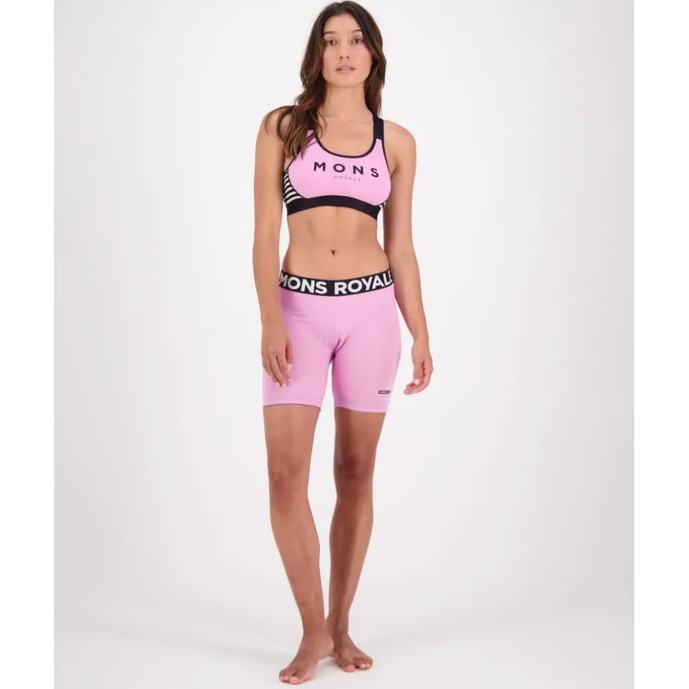 Mons Royale Low Pro Merino Ondershort Dames - pop pink