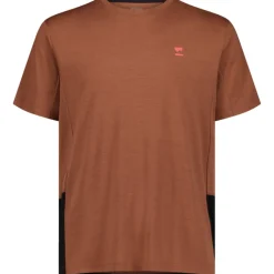 Mons Royale Tarn Merino T-Shirt Heren - cinnamon / black