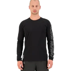 Mons Royale Temple Merino Shirt met Lange Mouwen Heren - zwart