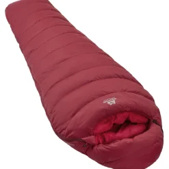 Slaapzakken < Mountain Equipment Olympus 450 Regular Slaapzak Dames ME-006082 - Rits links - rhubarb