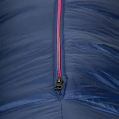 Slaapzakken < Mountain Equipment Helium 400 Regular Slaapzak Dames ME-006070 - zip left - medieval blue