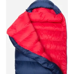 Slaapzakken < Mountain Equipment Helium 400 Regular Slaapzak Dames ME-006070 - zip left - medieval blue