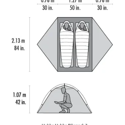 MSR Hubba Hubba Bikepack 2 Tent - Groen