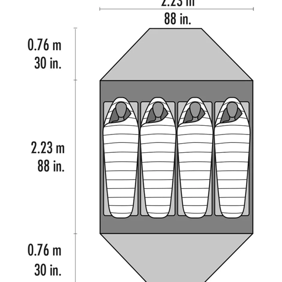 Tenten, Tarps & Hangmatten < MSR Elixir 4 Tent - Groen