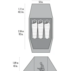 MSR Tindheim 3 - Tent - groen