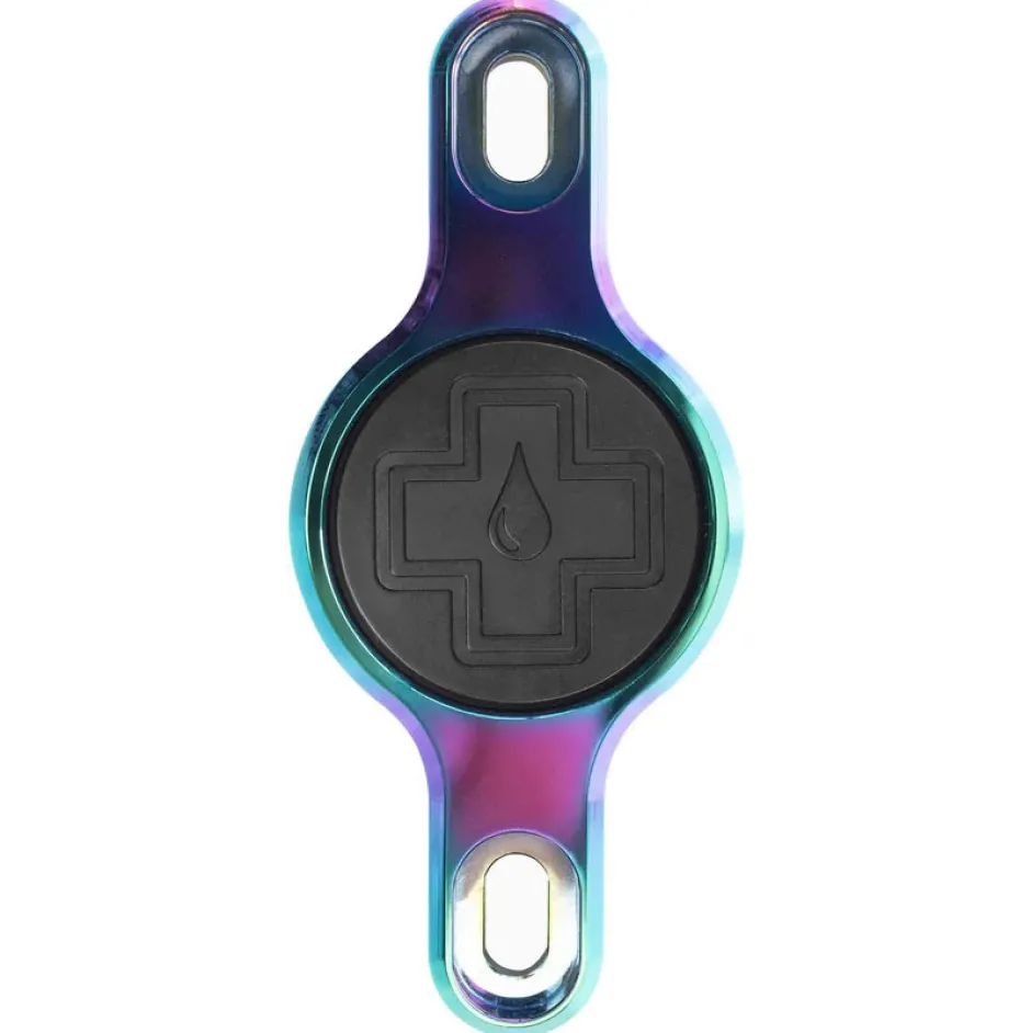 Gps Trackers En Alarm < Muc-Off Beugel voor AirTag - Secure Tag Holder 2.0 - Iridescent