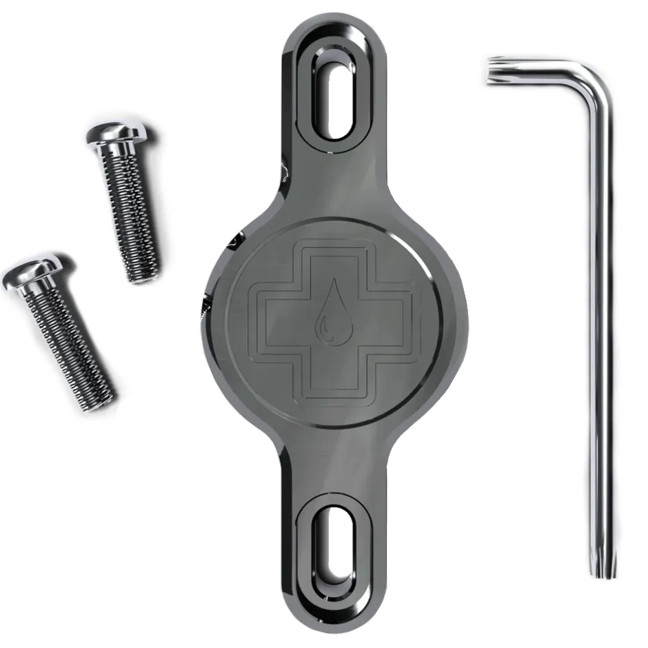 Gps Trackers En Alarm < Muc-Off Beugel voor AirTag - Secure Tag Holder 2.0 - grijs