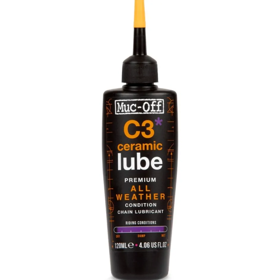 Smeermiddelen|Gereedschap En Onderhoud < Muc-Off C3 All Weather Ceramic Lube Kettingolie - 120ml