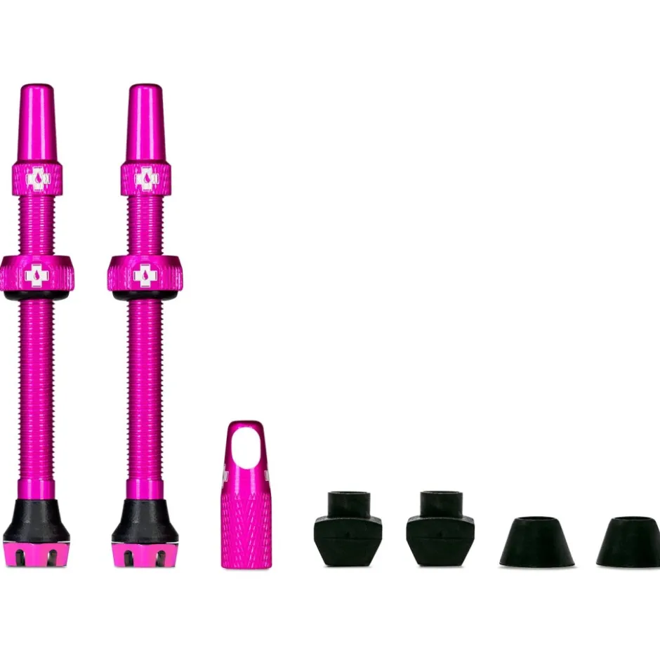 Banden Accessoires En Tubeless|Gereedschap En Onderhoud < Muc-Off Tubeless Valve Kit V2 Universal - pink