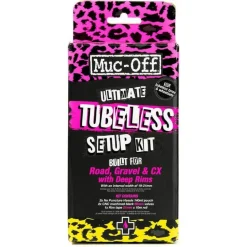 Muc-Off Ultimate Tubeless Setup Kit - Road/Gravel/CX (60mm / 10m x 21mm)