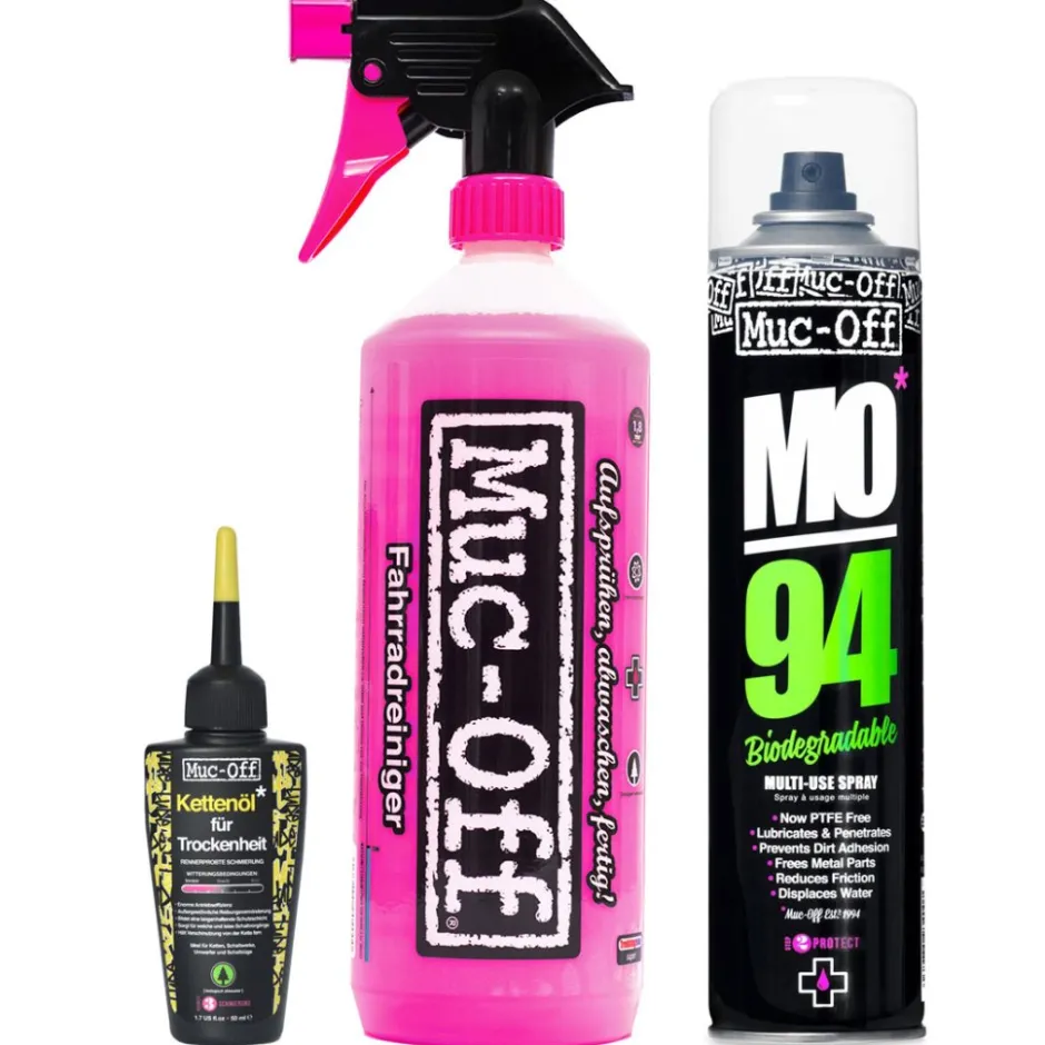 Gereedschap En Onderhoud|Reinigers < Muc-Off Wash Protect and Dry Lube Kit