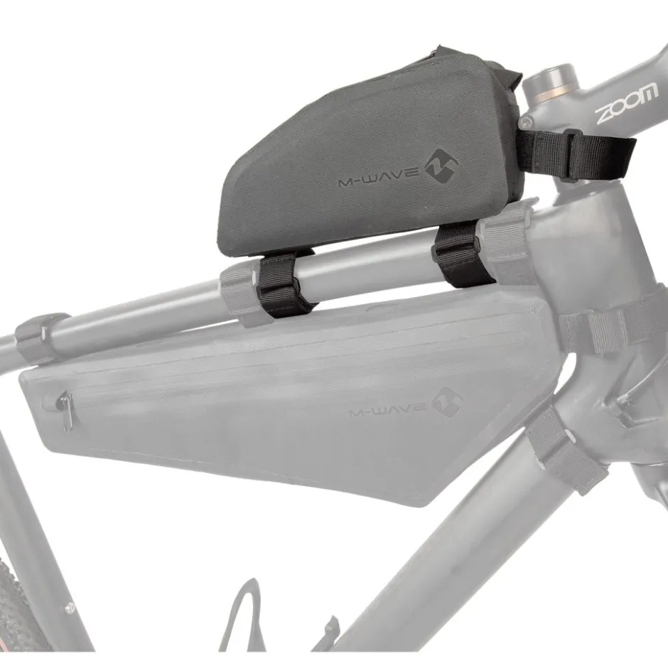 Frametassen|Top Tube Bag < M-Wave Rough Ride II Bovenbuis tas - 0.75L - zwart
