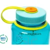 Outdoor Flessen & Thermosflessen < Nalgene Wide Mouth Sustain Silo Drinkfles - 1.5L - cerulean