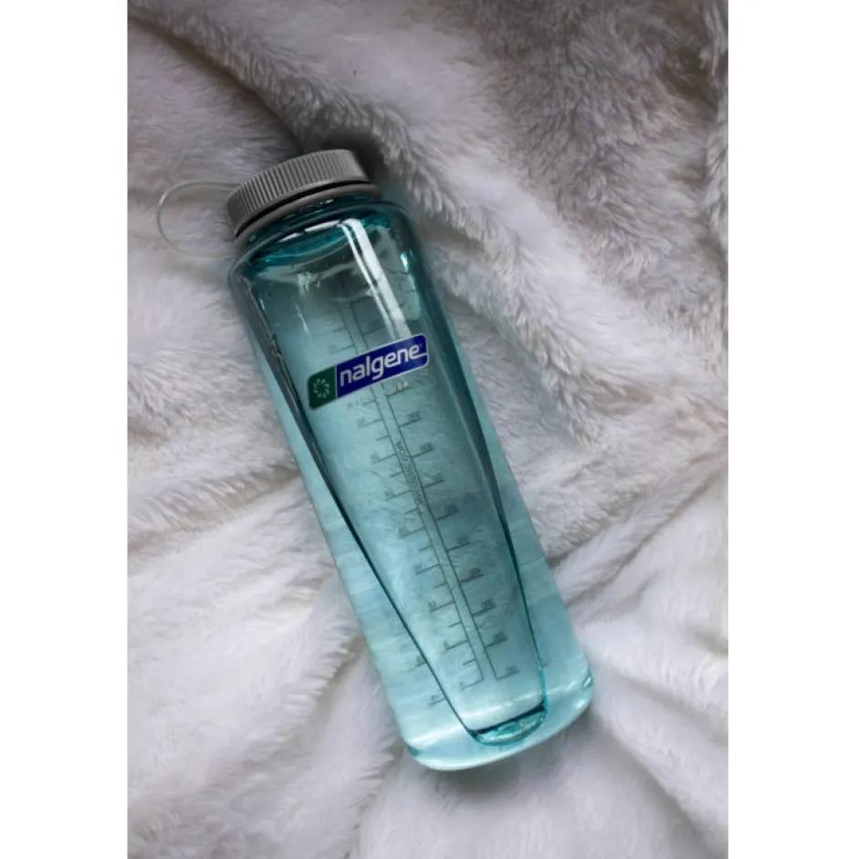 Outdoor Flessen & Thermosflessen < Nalgene Wide Mouth Sustain Silo Drinkfles - 1.5L - cerulean